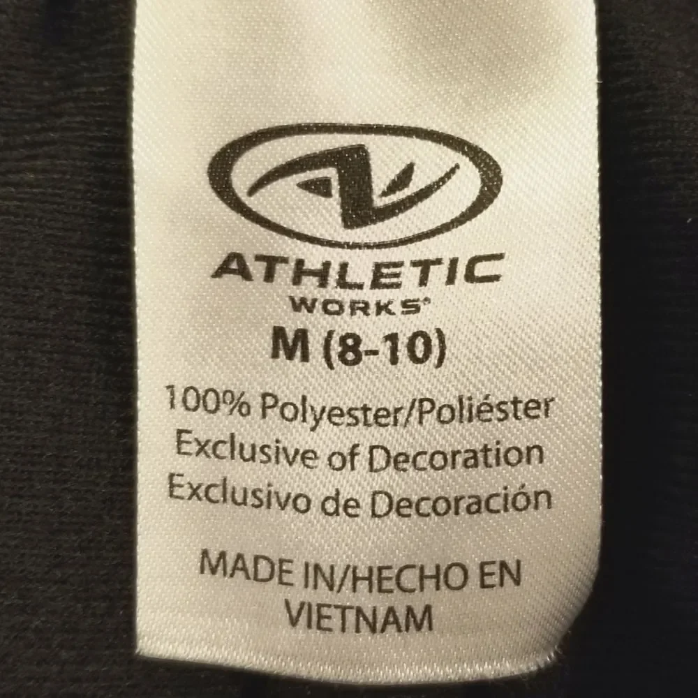 SOLD Athletic Works Black Drawstring Joggers Sports Workout Pants - Picture 4 of 5